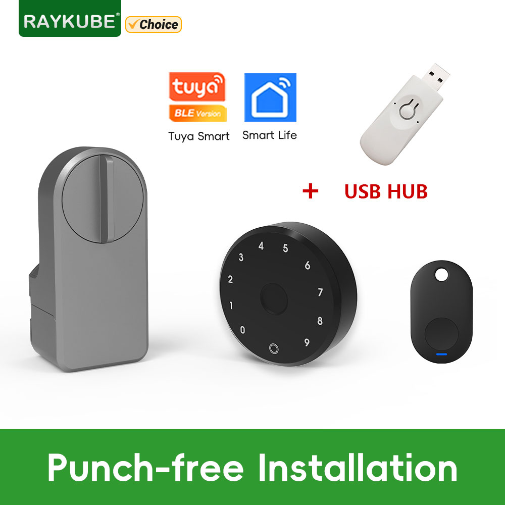Home Security Door Lock - RAYKUBE A1 Pro Tuya BEL Комплект
