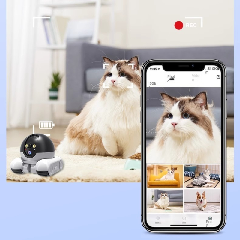 Home Security Robot - 4-мегапиксельная IP-камера 5G Wi-Fi с двумя