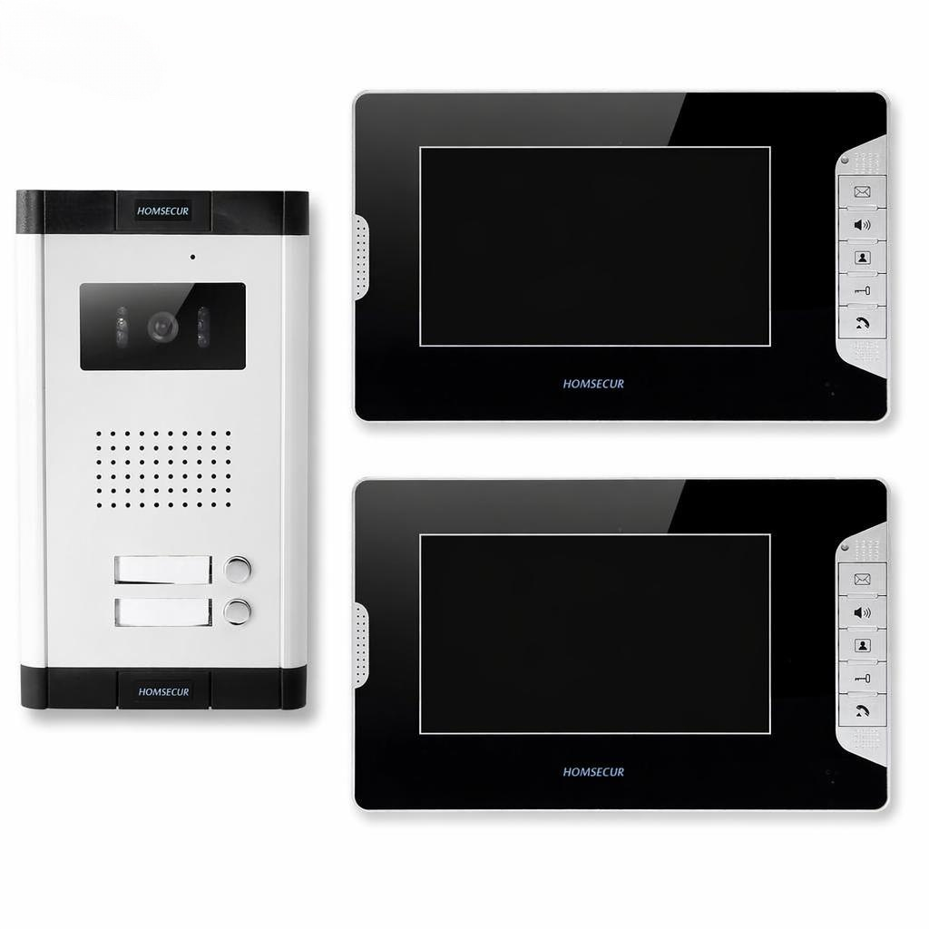 Home Security Systems With Cameras - 4-проводная 2-секционная видеодомофонная система с 7-дюймовым