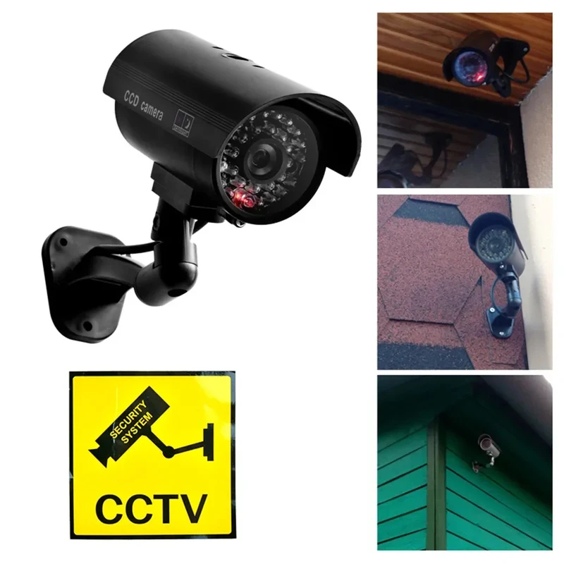 Home Security Adt - Имитационная камера-обманка с LED-подсветкой, водонепроницаемая, с