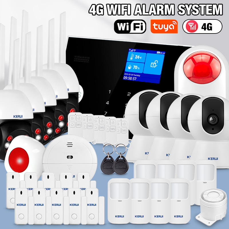 Home Zone Security App - KERUI 433 МГц 4G/WIFI Комплекты домашней