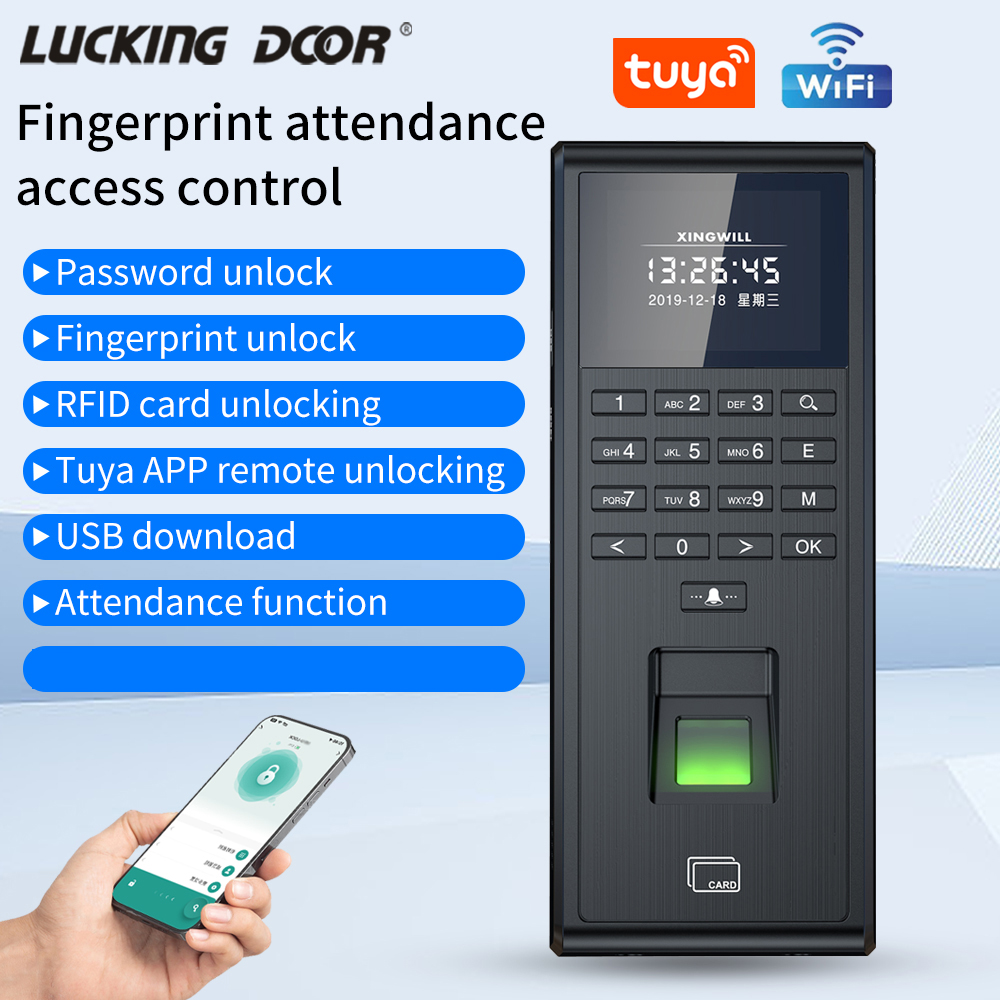 Home Security Door Lock - Умная биометрическая система Tuya с распознаванием