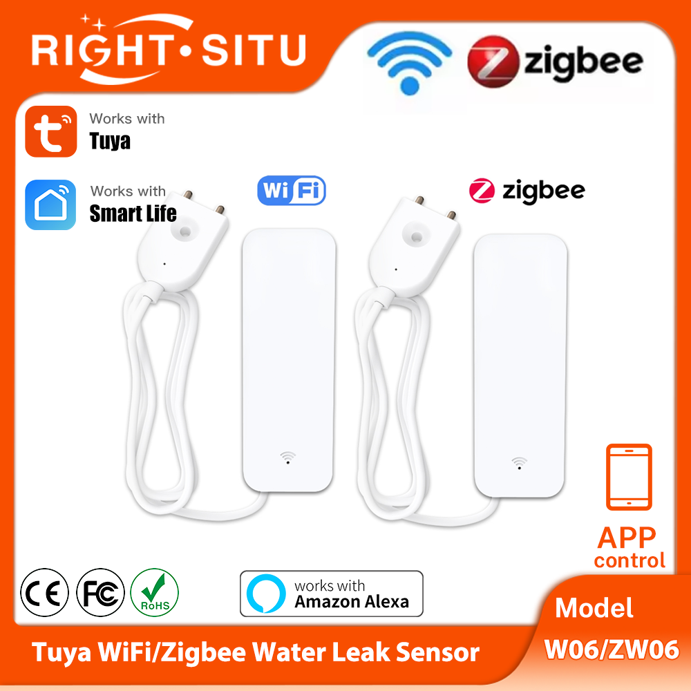 Home Security Device - Датчик воды Tuya Wi-Fi Zigbee, умный