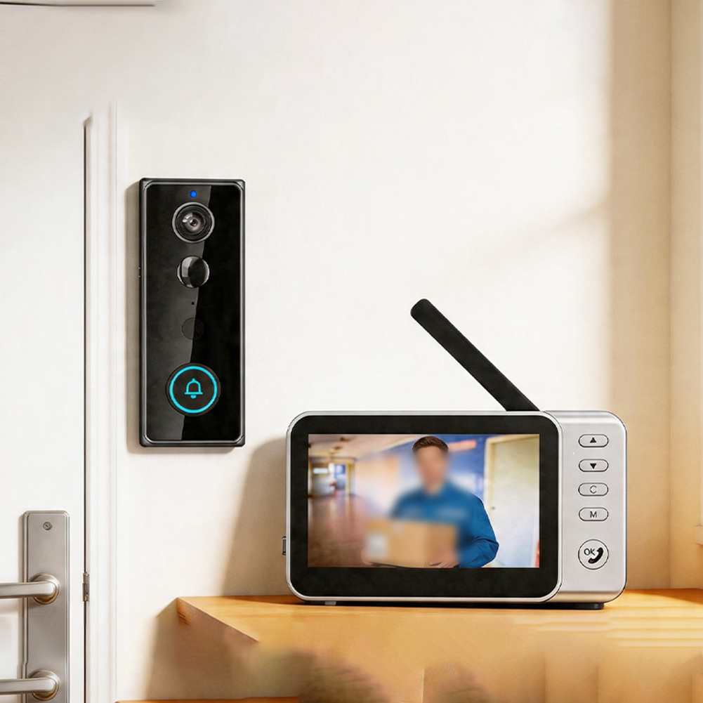 Home Security Video Recording Systems - Умный видеодомофон 4,5 дюйма с аккумулятором