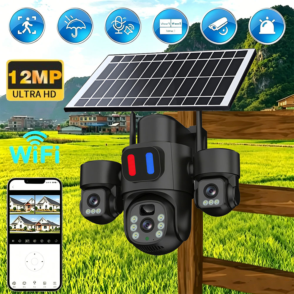 Home Security Adt - Солнечная WiFi PTZ-камера для улицы с