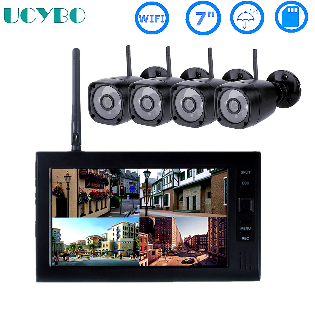 Home Security Video Recording Systems - Система видеонаблюдения с ЖК-дисплеем 7 дюймов,