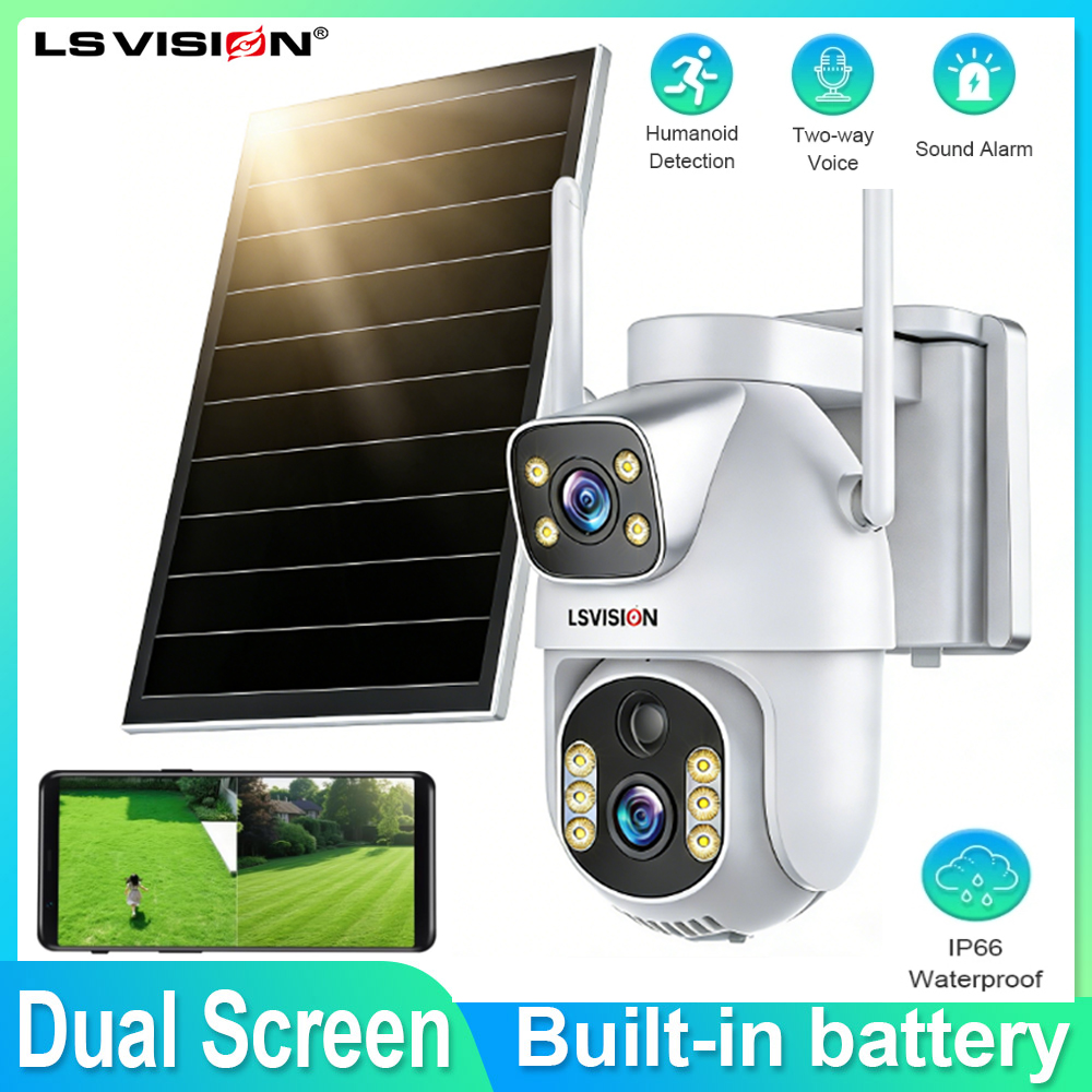Home Security Cameras Uk - LS VISION солнечная камера безопасности с