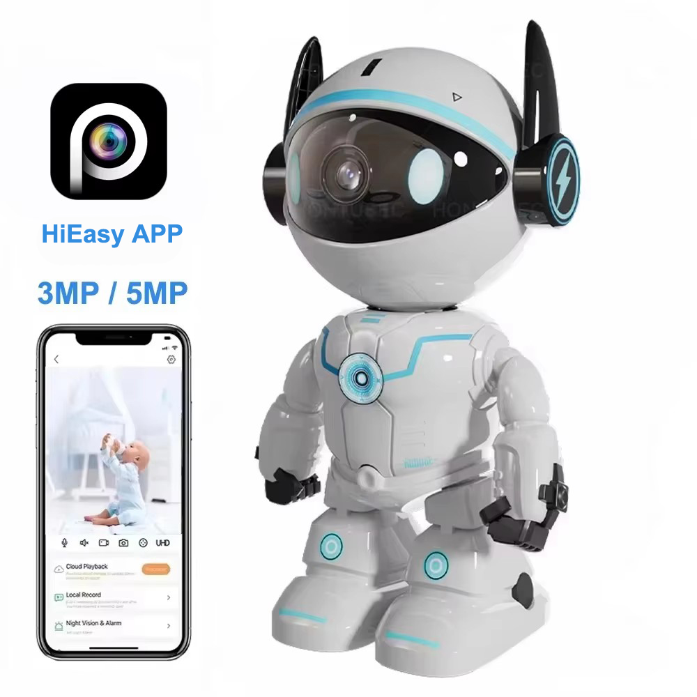 Home Security Robot - Робот-камера HiEasy, 5 МП, Wi-Fi, внутренняя