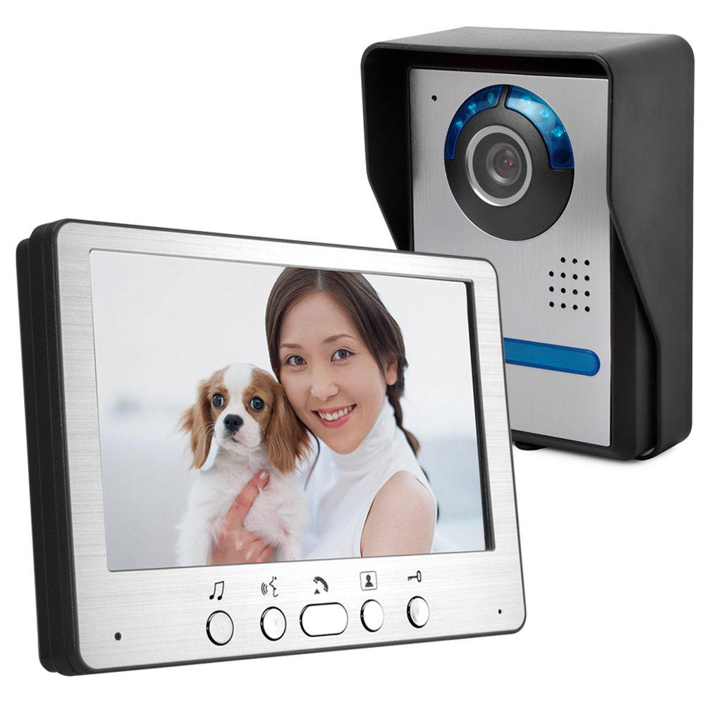 Home Security Cameras Uk - Yobang Security 7-дюймовый видеодомофон с громкой
