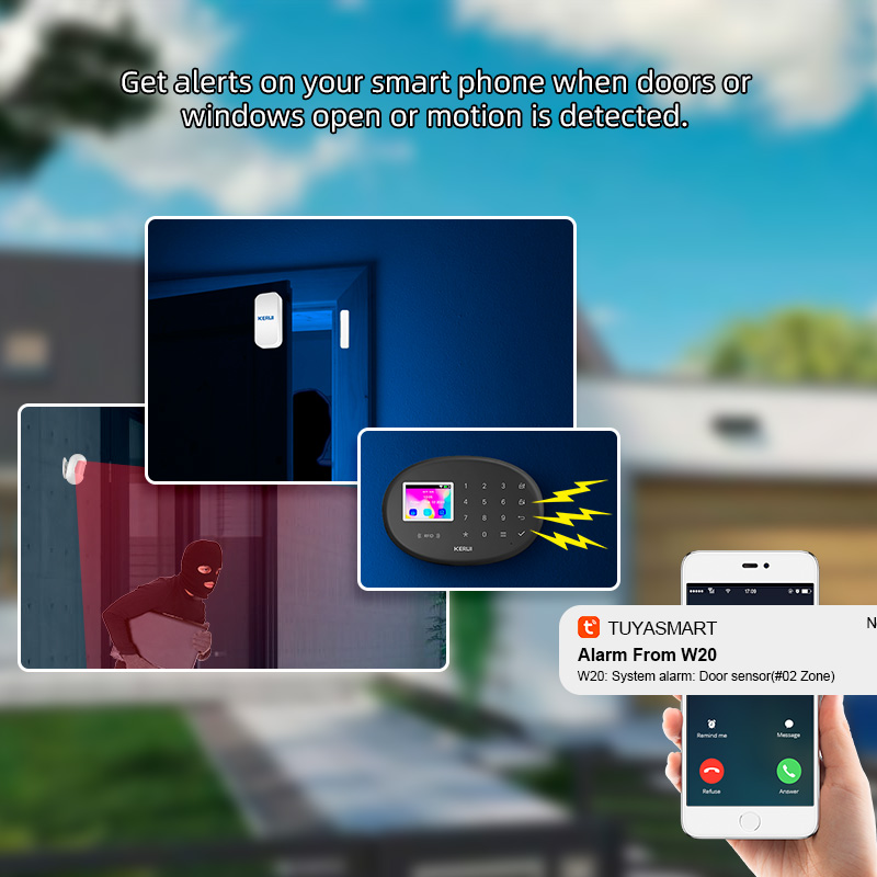 KERUI WiFi + 4G/2G Домашняя ох – обзор и цена Home Zone Security App
