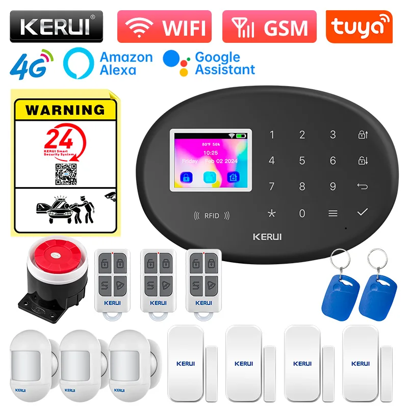 KERUI WiFi + 4G/2G Домашняя ох – обзор и цена Home Zone Security App