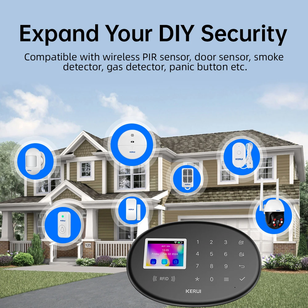 KERUI WiFi + 4G/2G Домашняя ох – обзор и цена Home Zone Security App