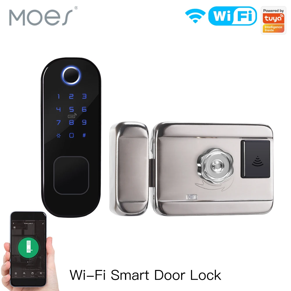 MOES WiFi Tuya умный замок две – обзор и цена Home Security Door Lock