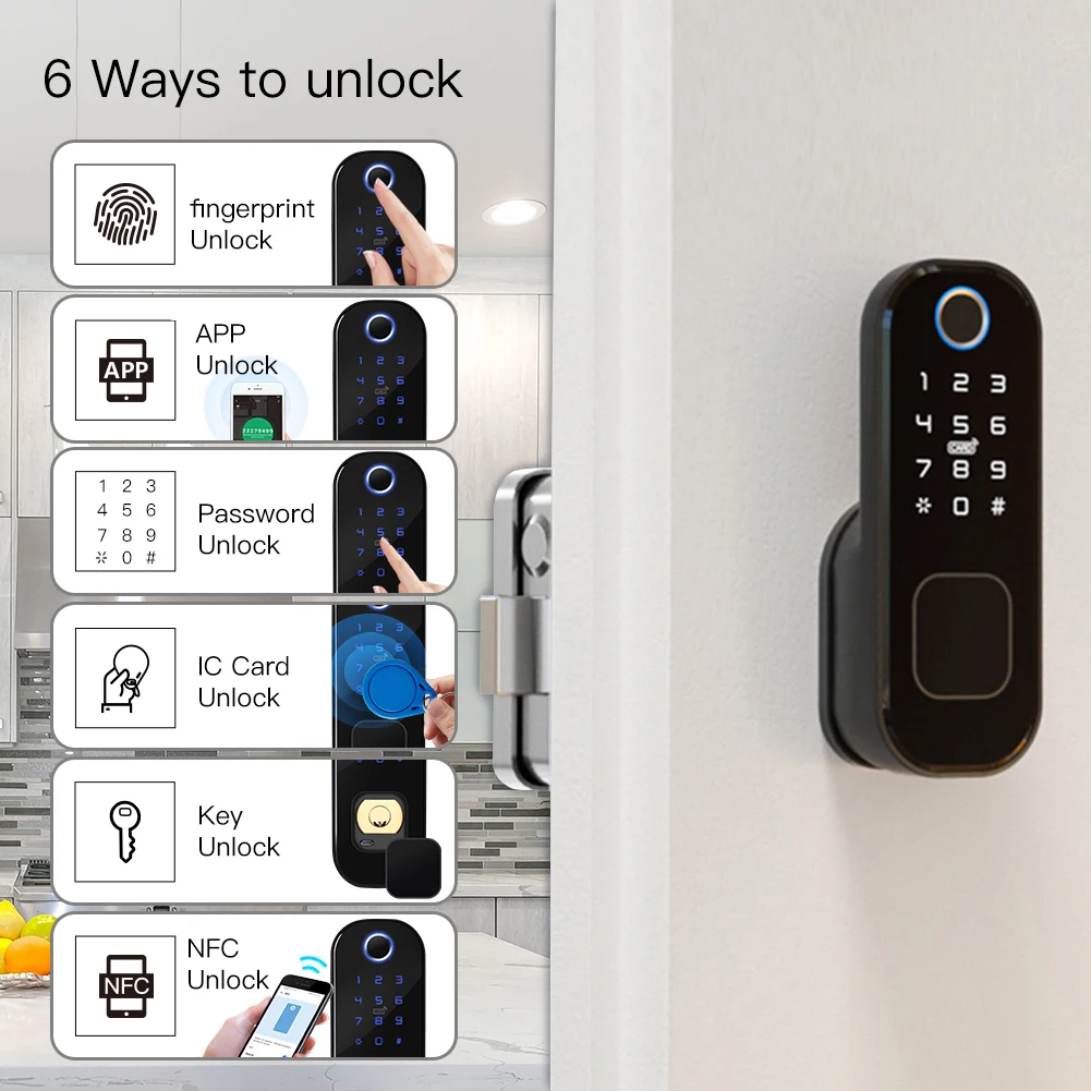 MOES WiFi Tuya умный замок две – обзор и цена Home Security Door Lock