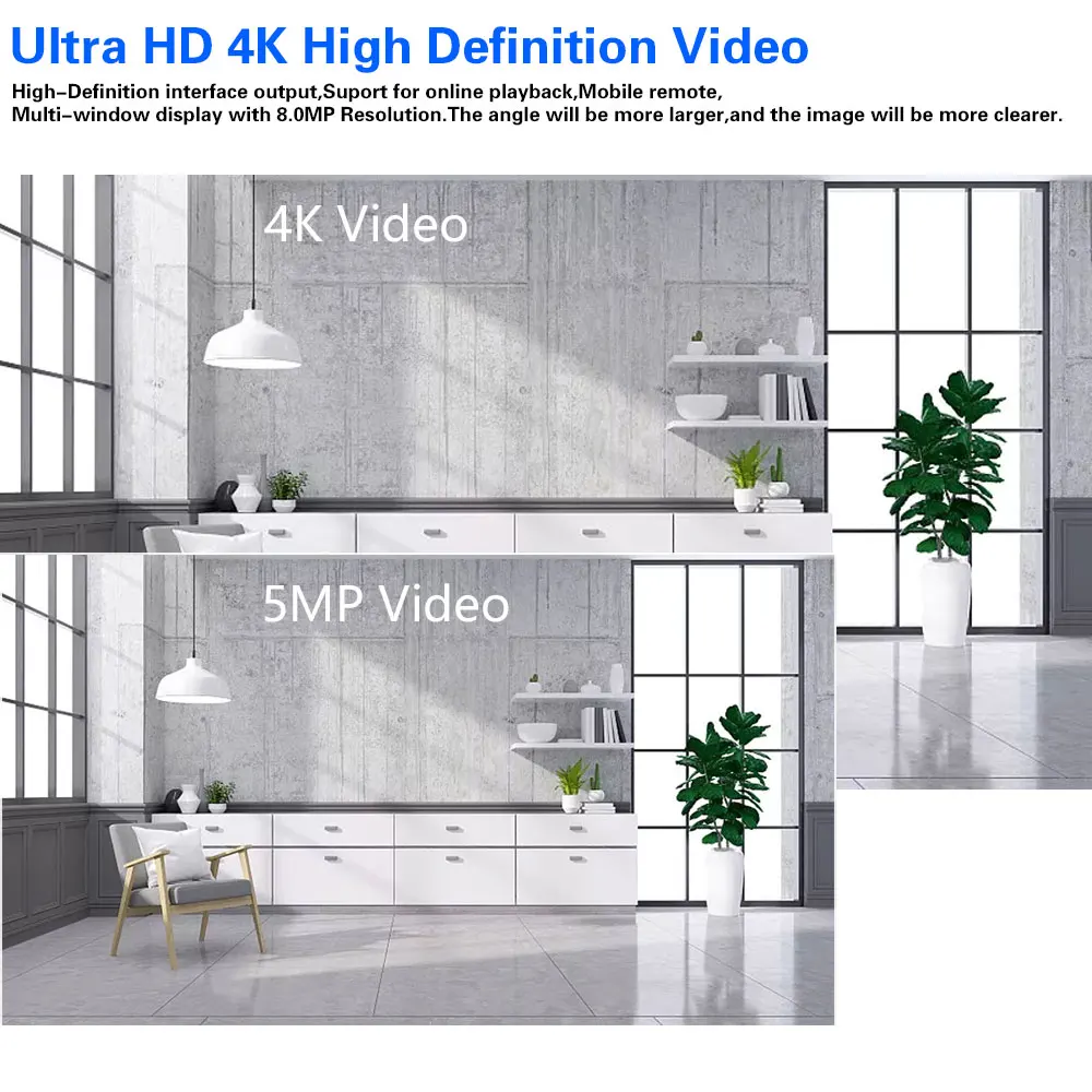 4K 8МП 10-канальный сетевой ви – обзор и цена Home Security Video Recording Systems
