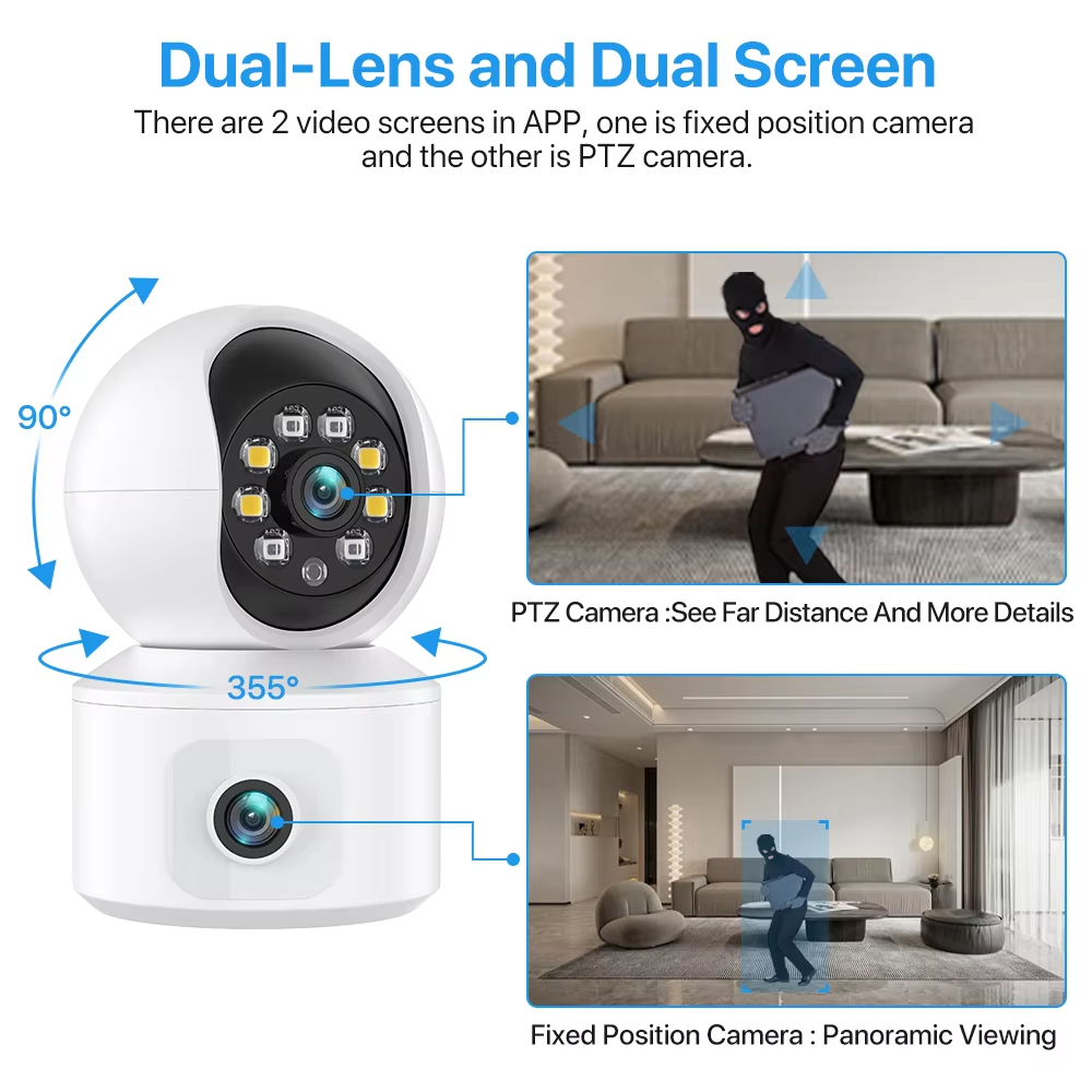 6MP Wi-Fi IP-камера iCsee с дв – обзор и цена Home Security Robot
