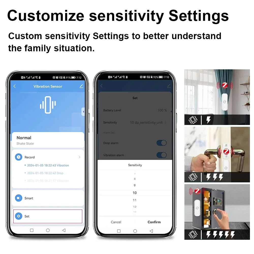 Умный датчик вибрации ZigBee,  – обзор и цена Home Security Device