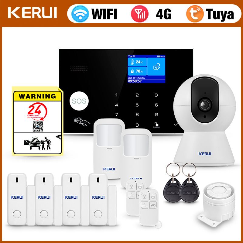 Домашняя сигнализация KERUI 4G – обзор и цена Home Zone Security App