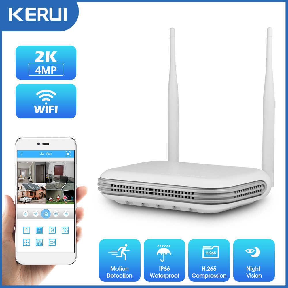 KERUI 2K 3K 4MP 8CH NVR WIFI O – обзор и цена Home Security Wifi Camera