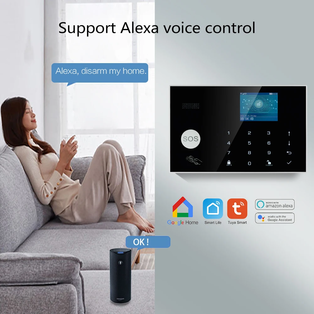Tuya Беспроводная Wi-Fi GSM До – обзор и цена Home Zone Security App