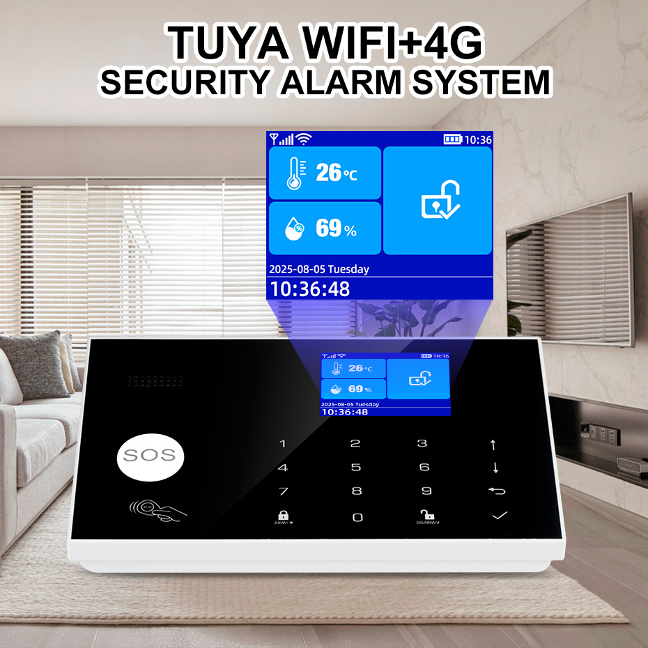 Система сигнализации KERUI 4G  – обзор и цена Home Zone Security App