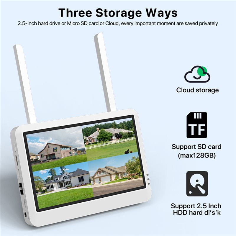 Беспроводной 8-канальный 7-дюй – обзор и цена Home Security Video Recording Systems