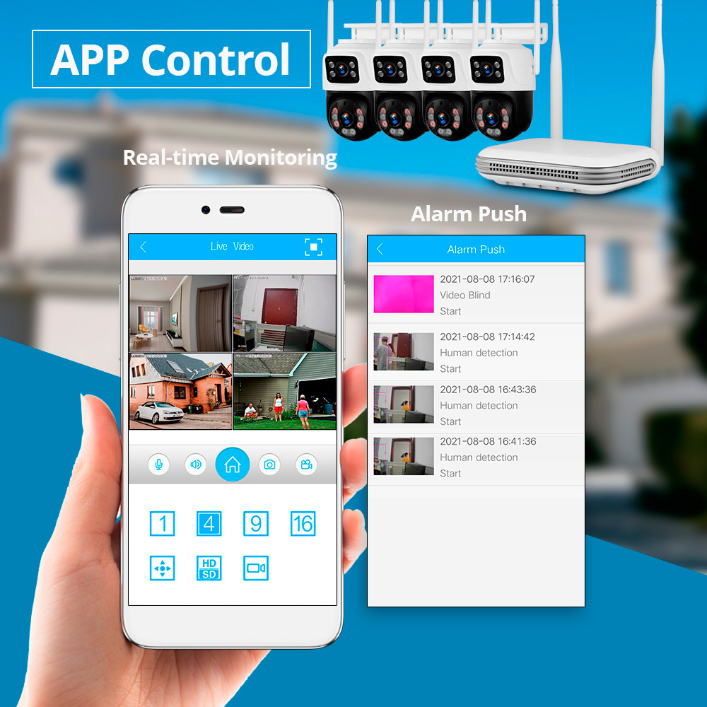 KERUI 2K 4MP уличная IP-камера – обзор и цена Home Security Outdoor Cameras