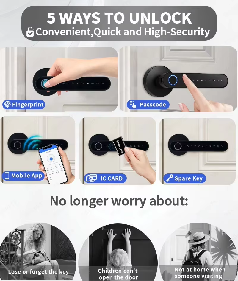 Умный цифровой дверной замок T – обзор и цена Home Security Door Lock